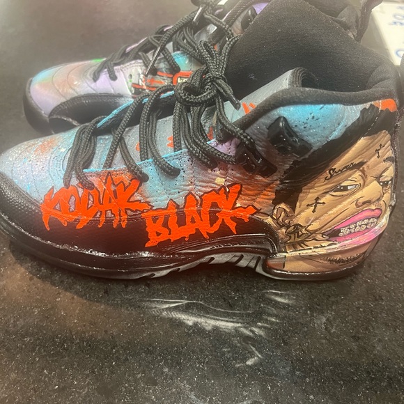 Kodak black custom Sz 4.5 air Jordan retro 12 - Picture 3 of 9